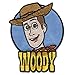 Toppe termoadesive - Toy Story 4 Woody Disney - blu - 6,0x7,3cm - © Disney/Pixar Patch Toppa ricamate Applicazioni Ricamata da cucire adesive