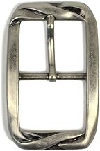 Belt Specialty Store BLOP0025 Belt Buckle, Single Item, 1.4 inches (35 mm) Wide Garrison Buckle, Silver
