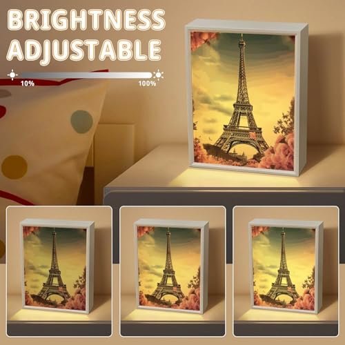 Espejo de maquillaje LED Paris Torre Eiffel 8.3 x 6.5 in miniatura 5