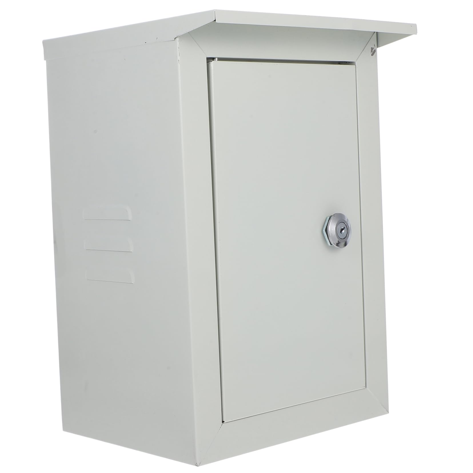Caja de Alimentación de Pared Montada en Superficie para Exterior Beige | Aluminio, Gran Capacidad, Resistente Intemperie, Evita Entrada de Suciedad, Mantenimiento Sencillo