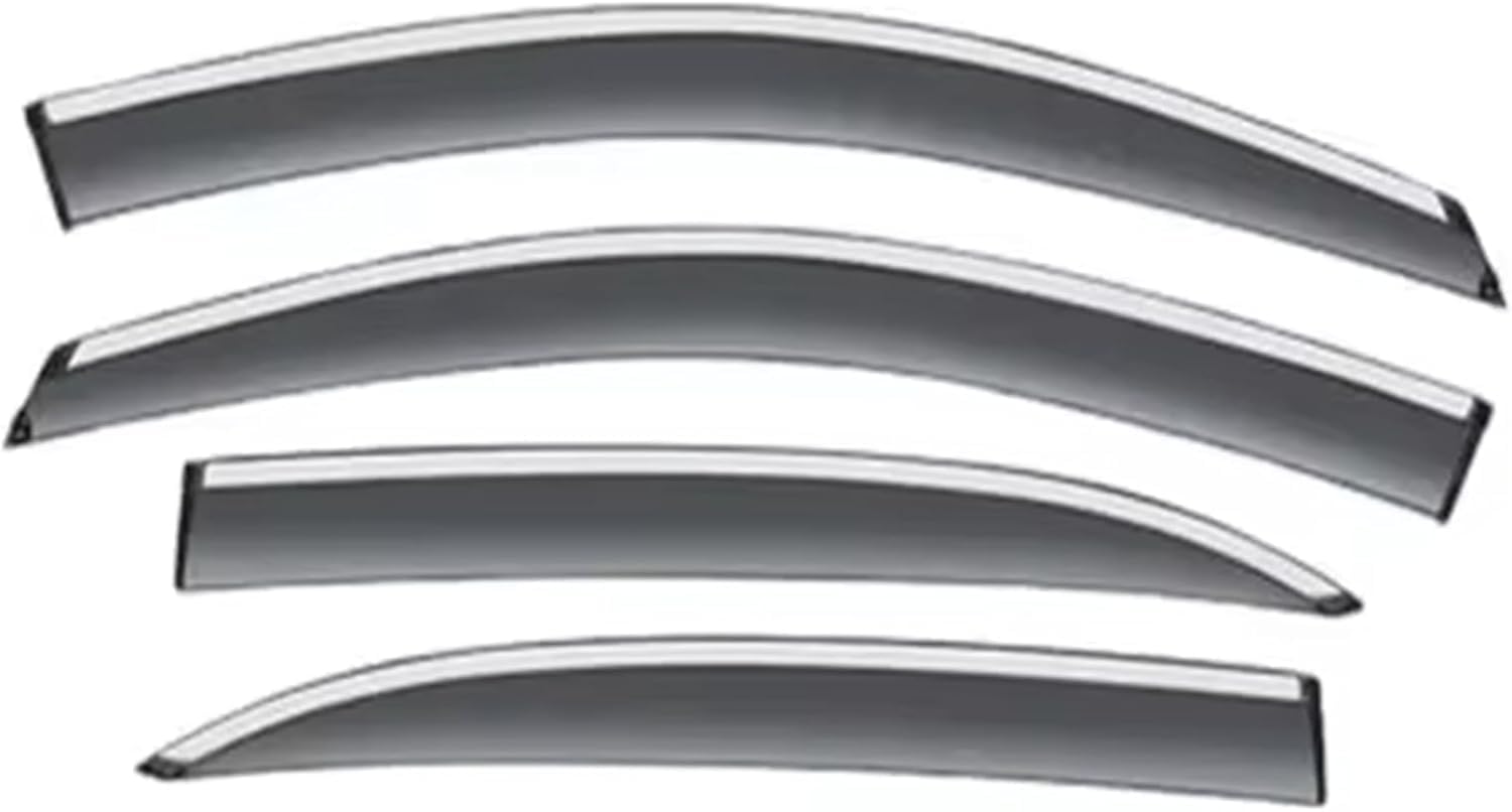 nwsplmy Wind Deflectors for Peugeot 408 2010-2013, Rain Guards Window Visors, 4-Piece, Protects Against Fading & Cracks