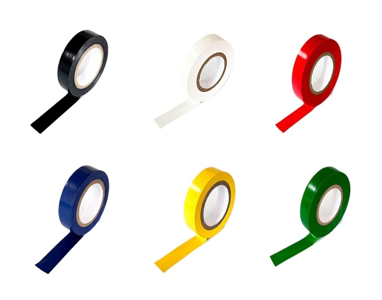 Nastro isolante Nastro isolante colorato impermeabile ignifugo isolato Cablaggio Protezione del cablaggio 1-40 PZ(Red,9M(10YARDS)_20PCS)