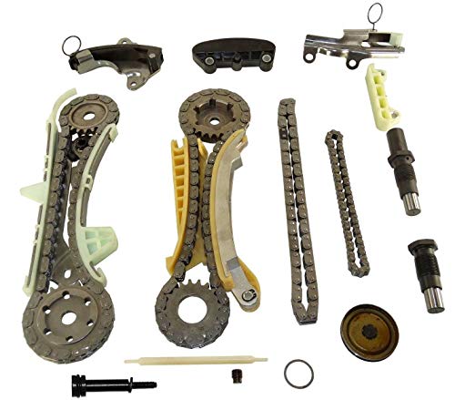 Timing Chain Kit with Chains Tensioners and Guides Compatible with/Replacement for Ford Explorer Ranger Mustang Mazda B4000 Mercury Mountaineer 4.0L SOHC VIN Code"E""K"