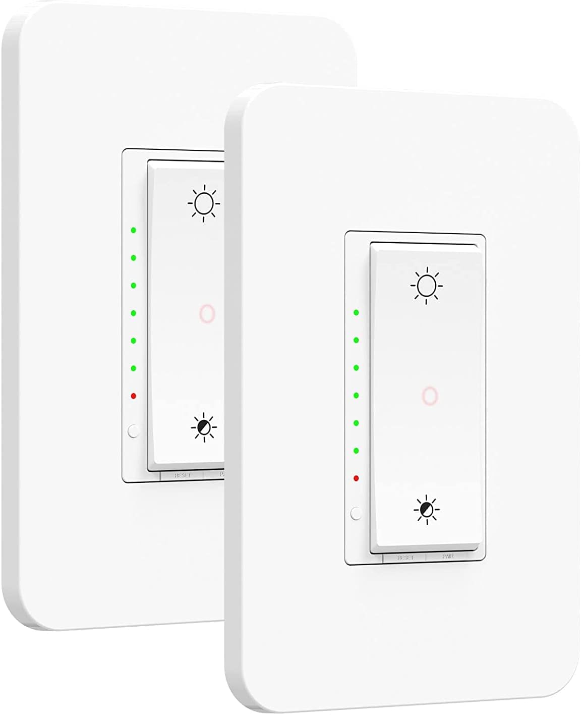 Smart Wi-Fi Dimmer Switch, Single Pole /3-Way Dimmer,Works with Amazon Alexa Google Assistant & IFTTT No Hub Required (2-Pack)