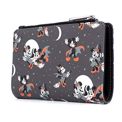 Loungefly Disney Mickey and Minnie Mouse All Over Print Halloween Flap Wallet3