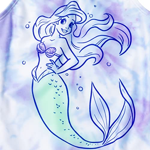 Disney Princess Ariel Big Girls One Piece Bathing Suit Tie Dye Blue 14-16 thumb #2
