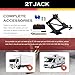 2T Scissor Jack for Car Tool Kit,Heavy Duty Car Tire Changing Kit for Automotive Lifting with Ratchet Wrench & Lug Wrench,Sturdy Cars Jack Kits Automotive Tools Lift Range 3.93-15.35
