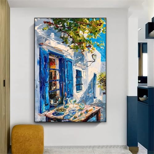 Paysage coloré vintage en toile triptyque pour illuminer vos murs