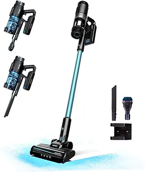 Cecotec Aspirador Escoba sin Cable Conga Rockstar 1500 Ray Pure. 215 W, 12 kPa, Autonomía 45 min, 3 en 1, Cepillo Mixto, Accesorios, 2 Programas, Ciclón Paralelo, Depósito 500 ml