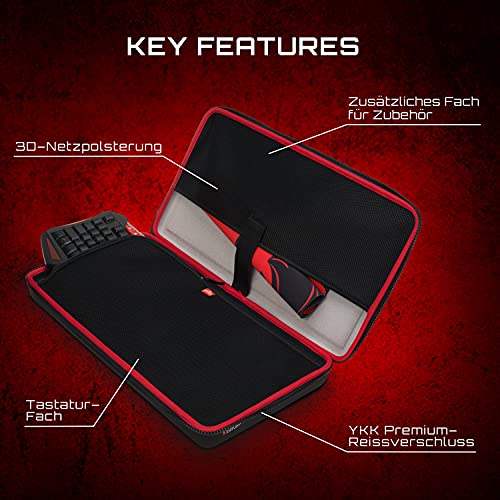 CATURIX Keyboard Case - Formstabile Transportlösung für Dein Keyboard, schwarz
