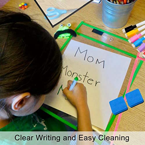 Pochettes effaçables à sec A4 réutilisables pour protéger vos documents de travail - 3