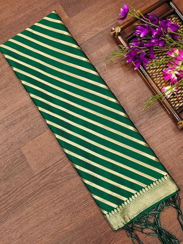 Image of DEVANGI Women's Banarasi Silk Unstitched Salwar Suit Dress Material With Dupatta