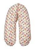 Flexofill 2008-2-540 midi - Cojín de lactancia (170 x 34 cm), diseño de búhos, color beige