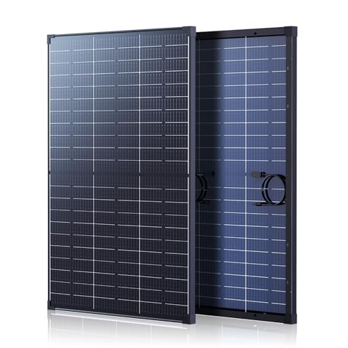 Callsun 120W N-Type Bifacial Solar Panel 16BB 12V, 25% High-Efficiency, Dual-Module Parallel Anti-Shade Design, 30% Extra Dual-Sided Output,Superior Low-Light for Power Station RV Camping & Van Life
