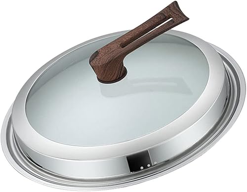 Miniatura 10 de DOITOOL Tapa universal para ollas, sartenes y sartenes, tapa de olla con mango vertical en forma de cola de golondrina, tapa de vidrio templado para