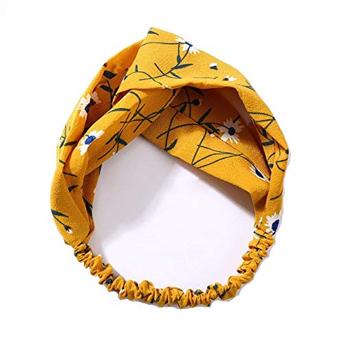 Chooseberry Stretchable Twisted Hair Wrap Floral Hair Bands for Women & Girls Fashionable Yoga/Sports/Gym Wear