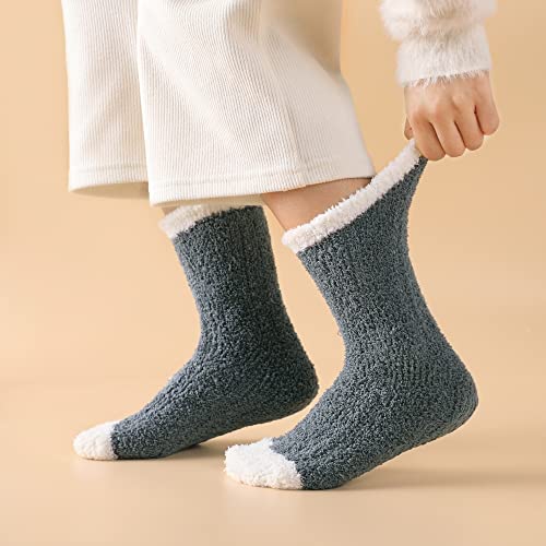 Fuzzy Socks For Women - Womens Fuzzy Socks Fluffy Cozy Socks Warm Socks For Women Slipper Socks Soft Comfy Sleeping Socks #TOP5