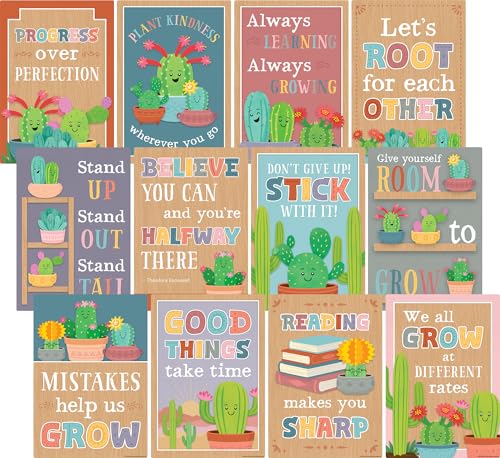 Posters Happy Cactus Crew TCR6956 d'affichage positif pour la classe