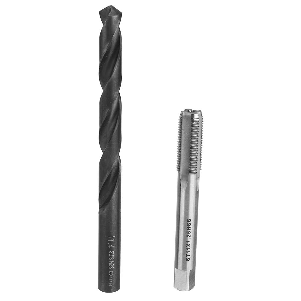 Kit de reparación de roscas de 17 piezas, kit de reparación de roscas de acero inoxidable, kit de reparación helicoidal M11 x 1,25, kit de accesorios de reparación de roscas hembra