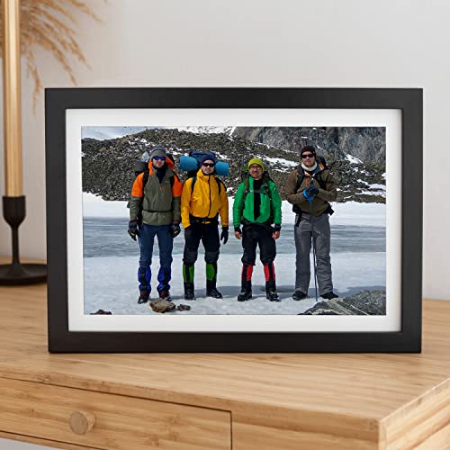 Image of Ritwika's Customised Photo Frame With Your Picture | Personalised Gift For Anniversary, Birthday, Wedding, Couples | Sizes 13.5 inch x 9.5 inch, Set of 1 and Two Frame Colours