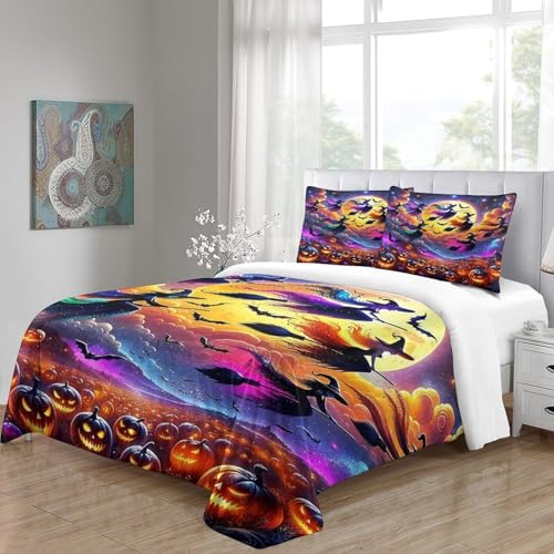 Housse de couette sorcière 3D pour transformer la chambre à Halloween - 6