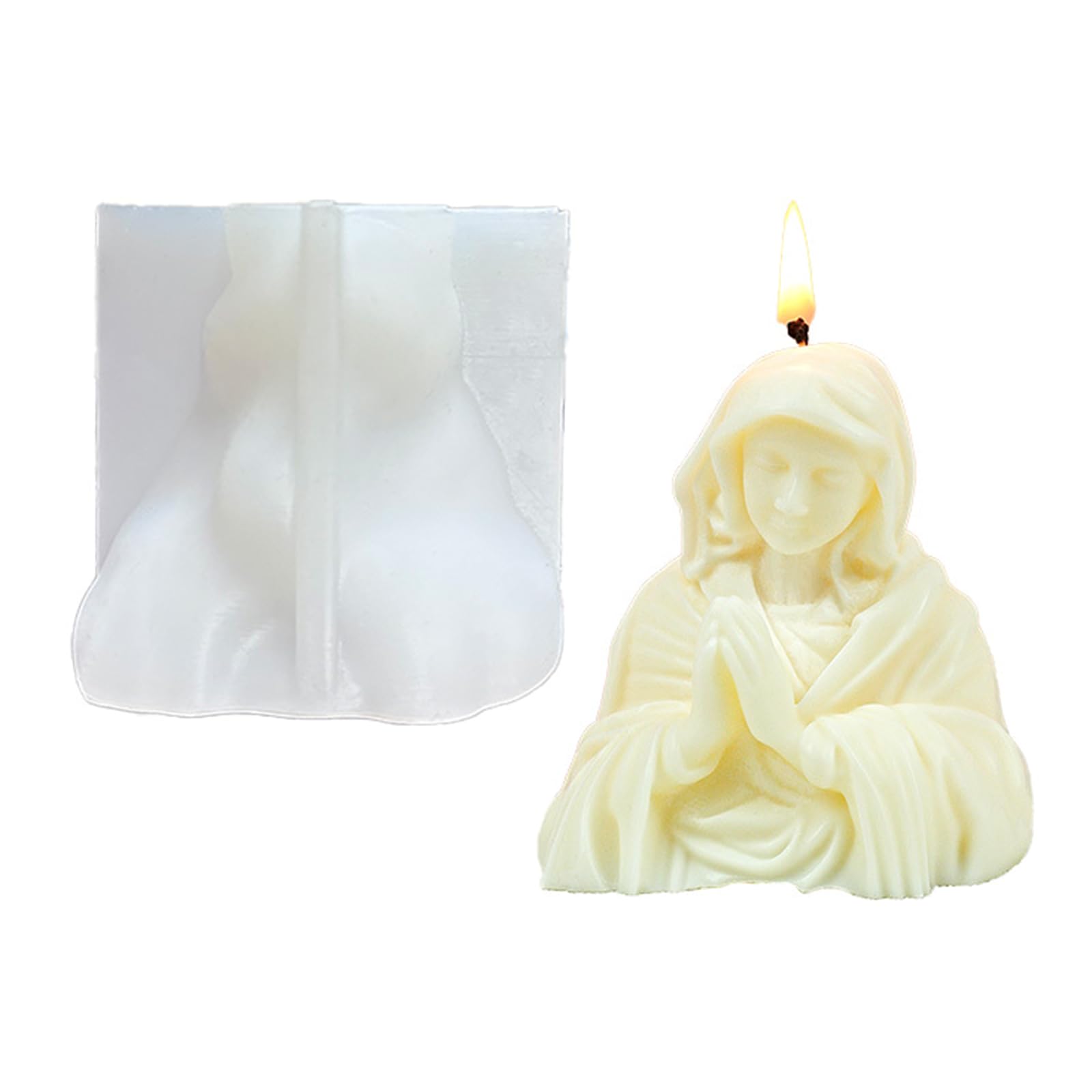 Oxxggkao Multicolor Detailed Virgins Marys Silicone For Decorations And Resin Art Projects Praying Virgins Marys