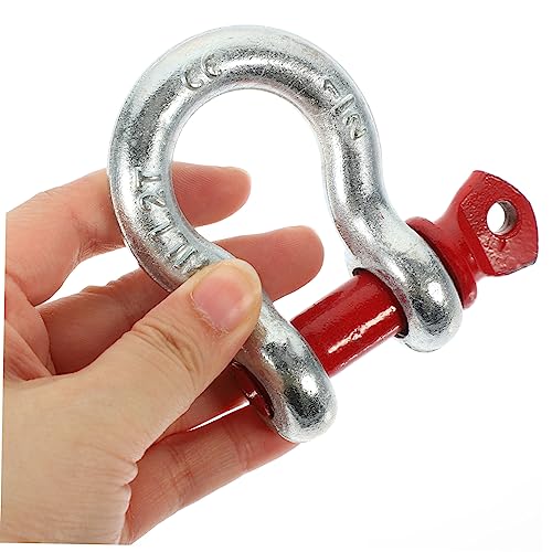Hoist Cargo Hooks,Heavy Duty Rigging Hook,Galvanized Anchor Shackle Heavy Duty Screw Pin Shackles for Lifting Capacity Ring Clamp Buckle