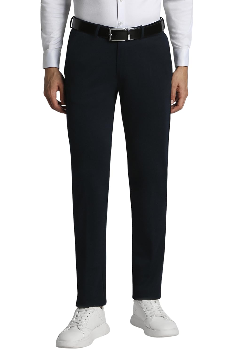 peter england Men Mid Rise Slim Fit Casual Pants-picture-28