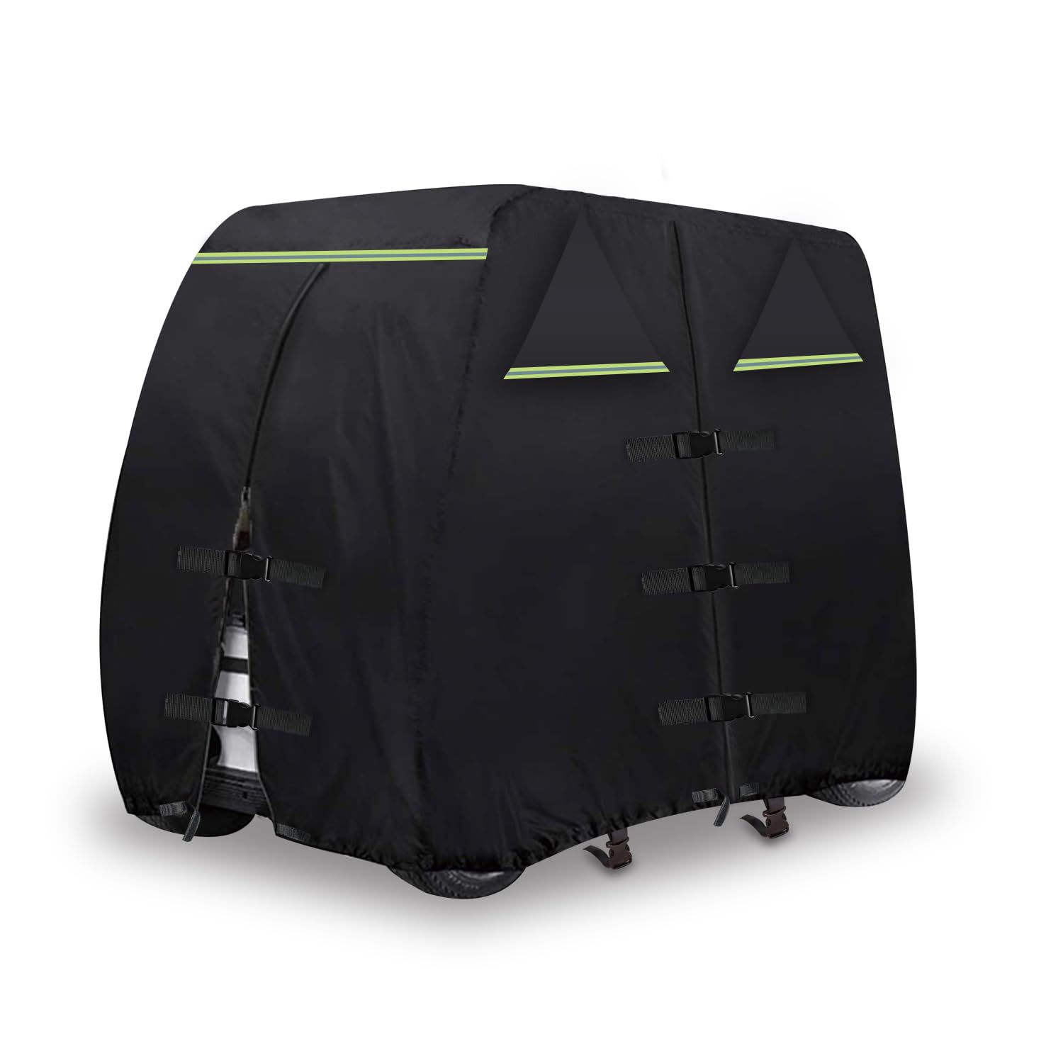 Waterproof Golf Cart Cover 600D Heavy Duty Marine Grade Fabric Oxford Fabric Fit for 4 Passengers 2 Passengers Club Car/EZGO