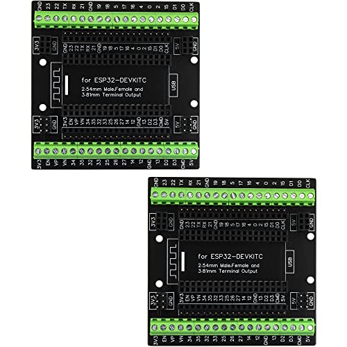 Image of 2pcs for ESP32 Super Breakout Board 3.81mm / 0.15 inch Terminal Blocks GPIO Expansion Board 3 Types Output for ESP32 Module ESP-WROOM-32 ESP32-DevKitC