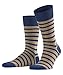 Price comparison product image FALKE Men Even Stripe Socks - Cotton Blend, Blue (Royal Blue 6000), UK 8.5-11 (Manufacturer size: 43-46), 1 Pair