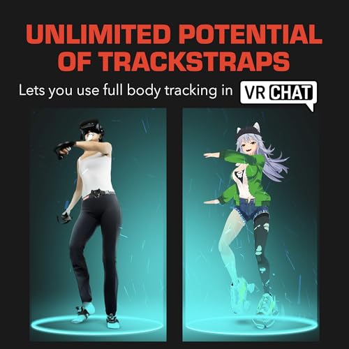 Image of Rebuff Reality Trackstraps for Vive Tracker, VR Full Body Tracking Straps for HTC Vive Tracker 3.0, 2.0, Ultimate & Tundra, VRChat VR Full Body Tracking, Vive Ultimate Tracker Straps