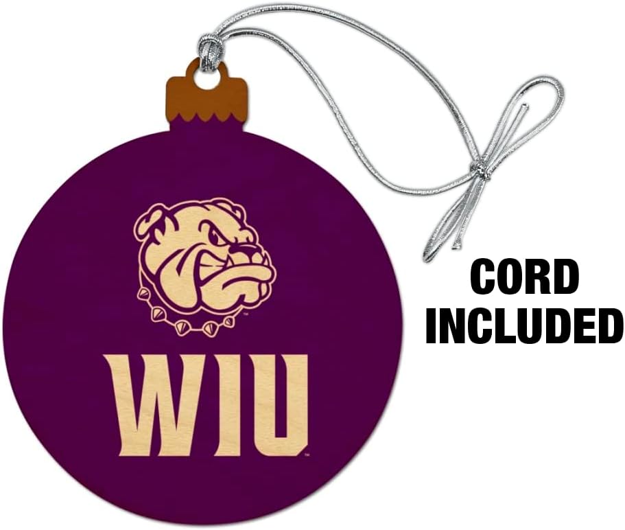 GRAPHICS & MORE Western Illinois University Leathernecks Logo Wood Christmas Tree Holiday Ornament - Image 2