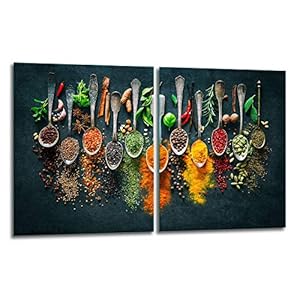 TMK Herdabdeckplatten Set 2x40x52 Gewürze