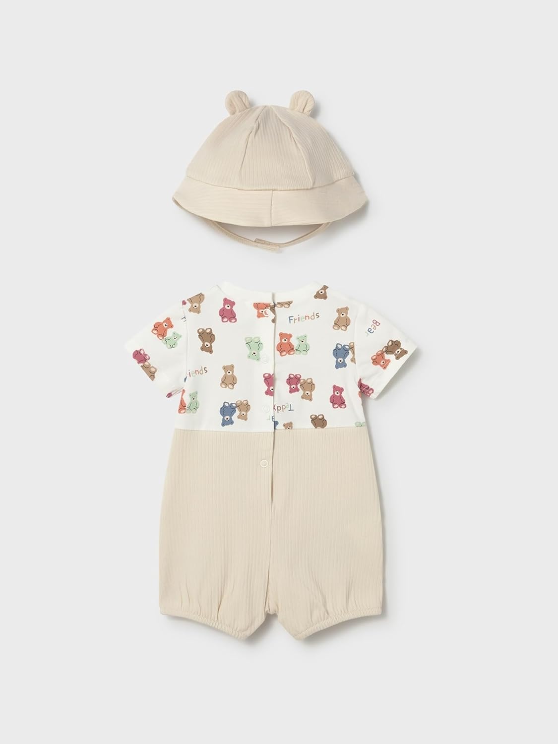 Mayoral Dungaree with hat for Baby-Boys Chickpea