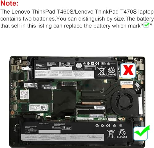 Wefly 00HW022 00HW023 Laptop Battery Compatible for Thinkpad T460s T470s Series SB10F46460 Laptop Battery - Image 2