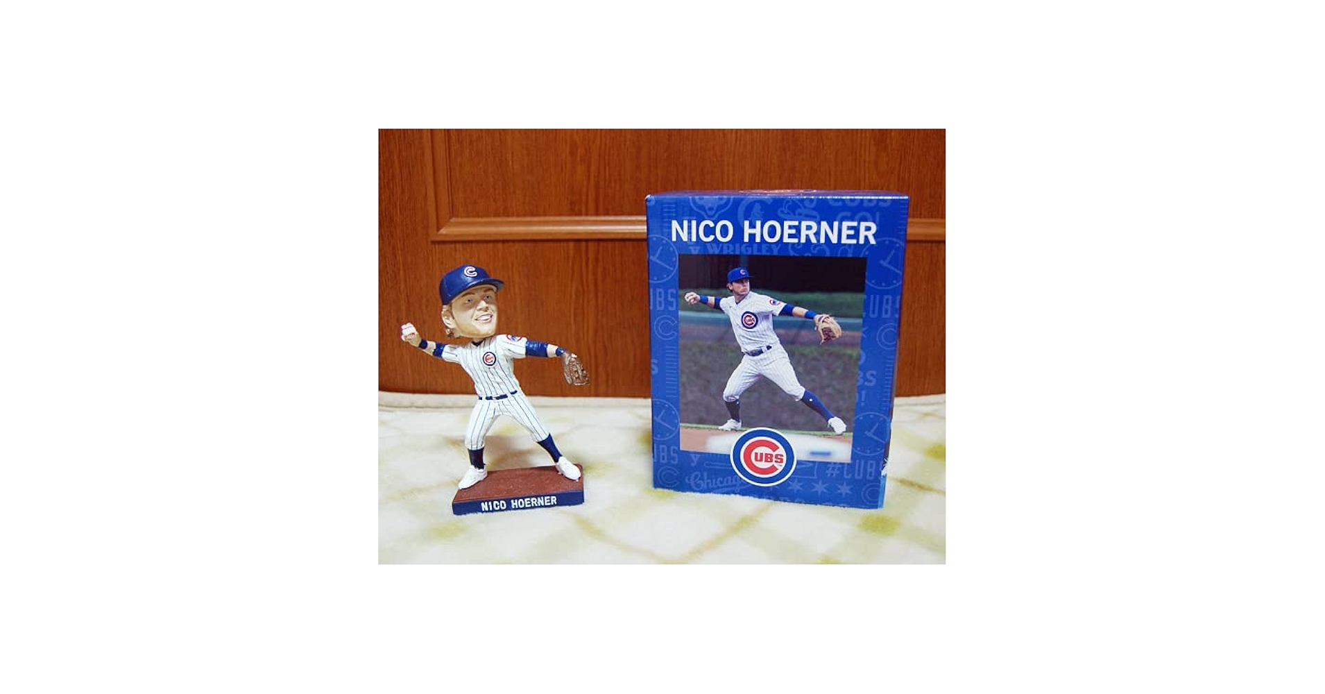 ニコ・ホーナー　Nico Hoerner ボブルヘッド Amazon.co.jp: シカゴカブス ニコホーナー選手 球場配布 バブル