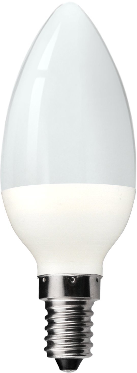 Status 5w = 40w = 470 lumens LED - Candle - E14 - PA - Pearl - Cool White - 1 pk Box - in White CDU