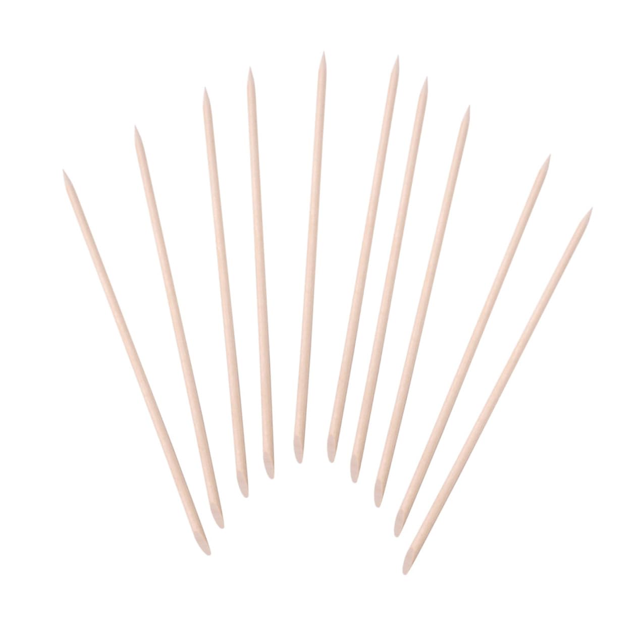FOMIYES Nail 200pcs Wooden Cuticle Pusher Tools Nail Cleaning Stick Sticker for Home Beauty Shop