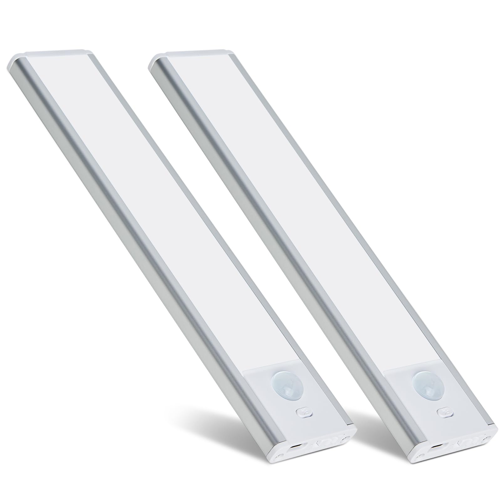 Photo 1 of Yantsai LED Under Cabinet Lighting,Motion Sensor Closet Light,Rechargeable Battery Powered Operated Light for Kitchen,Magnetic Pantry Light for Wardrobe,Shelf(2 Pack 12'') 8''