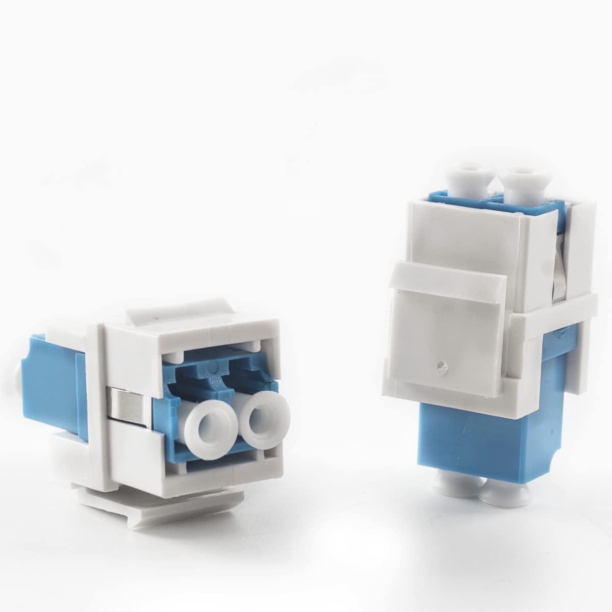 LC To LC Duplex Fiber Optic Coupler Keystone - Multimode OM1-OM5, For Wall Plates & Patch Panels
