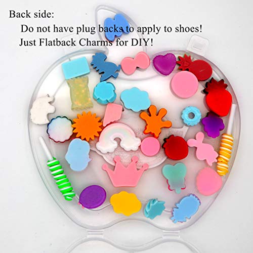 Winting APPLE100 Not For Croc,100Pcs Slime Charms,Plastic Flatback Charms And Containers Mixed Candy Cake Sweets Resin Cabochons thumb #1
