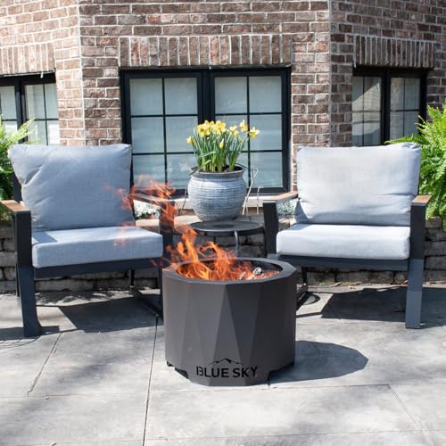 Blue Sky Outdoor Living Peak Smokeless Patio Fire Pit, Portable Fire Pit with Lift-Out Ash Catch, Black - Image 7