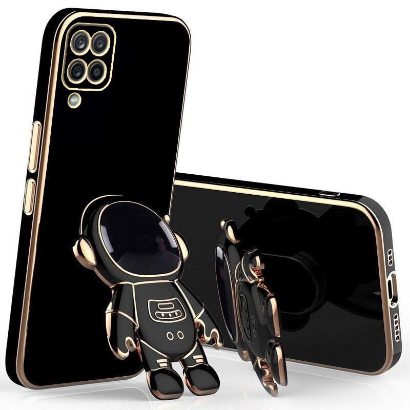 Image of for Samsung Galaxy A54 5G Case Cute 3D Astronaut Stand Design Camera Protection Shockproof Soft Back Cover (for Samsung Galaxy A54 5G, Black)