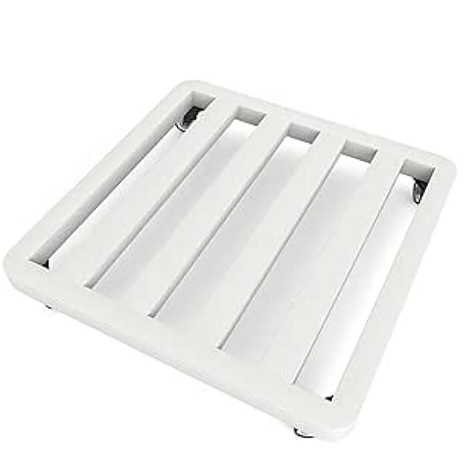 YUANCHUTOP Heavy Duty Plant Caddy with Wheels, Square Metal Dolly, Lockable Casters, Rolling Stand for Large Pots, Indoor/Outdoor Use