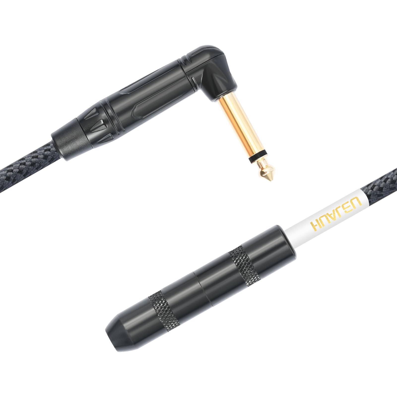 6,35 mm rechtwinkliger TS-Stecker auf 6,35 mm TS-Buchse, 6,35 mm 1/4 Mono-Stecker auf Buchse, Anschluss für untere Gitarre/V-förmige Gitarre/Front-Klinkenstecker, 1 Stück