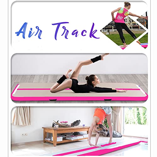 Tapis De Gymnastique Gonflable Estgora - Longueur 6,1 M - Épaisseur 20 Cm - PVC Professionnel - Avec Pompe