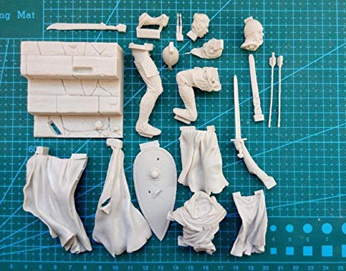 Kit modelo 1/18 para armar Caballero Templario antiguo miniatura 3