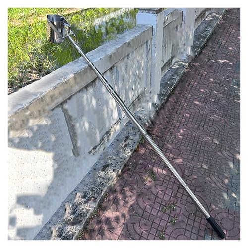 Extra Long Water Sampler Telescopic Handle, Lake/Reservoir/Wellhead Vertical Swing Beaker Water Sample Collection Pole, with 16.9/33.8fl oz Graduated Cup, Detachable Water Sampling Funnel(500ml/16.9fl