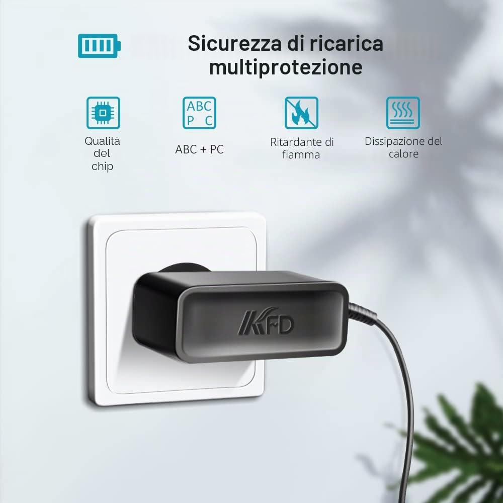 KFD Alimentatore 36V 500mA Caricatore per Anyson Stars 5 MIBODE V28B MIBODE Smoture VAC01 SunSare X7ADE24052 29,6V Fieety ‎V7-DE Vistefly V15 Pro Max Ultenic U16 Flex Caricabatterie Aspirapolvere